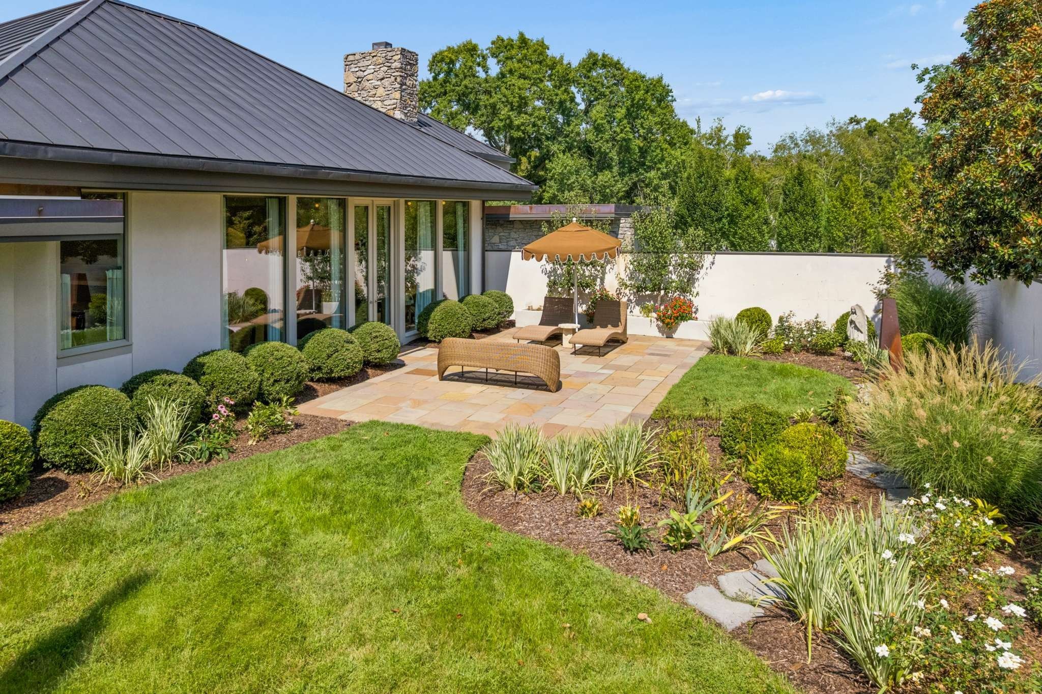 6210 Hickory Valley Rd garden and rear exterior, Hillwood Nashville