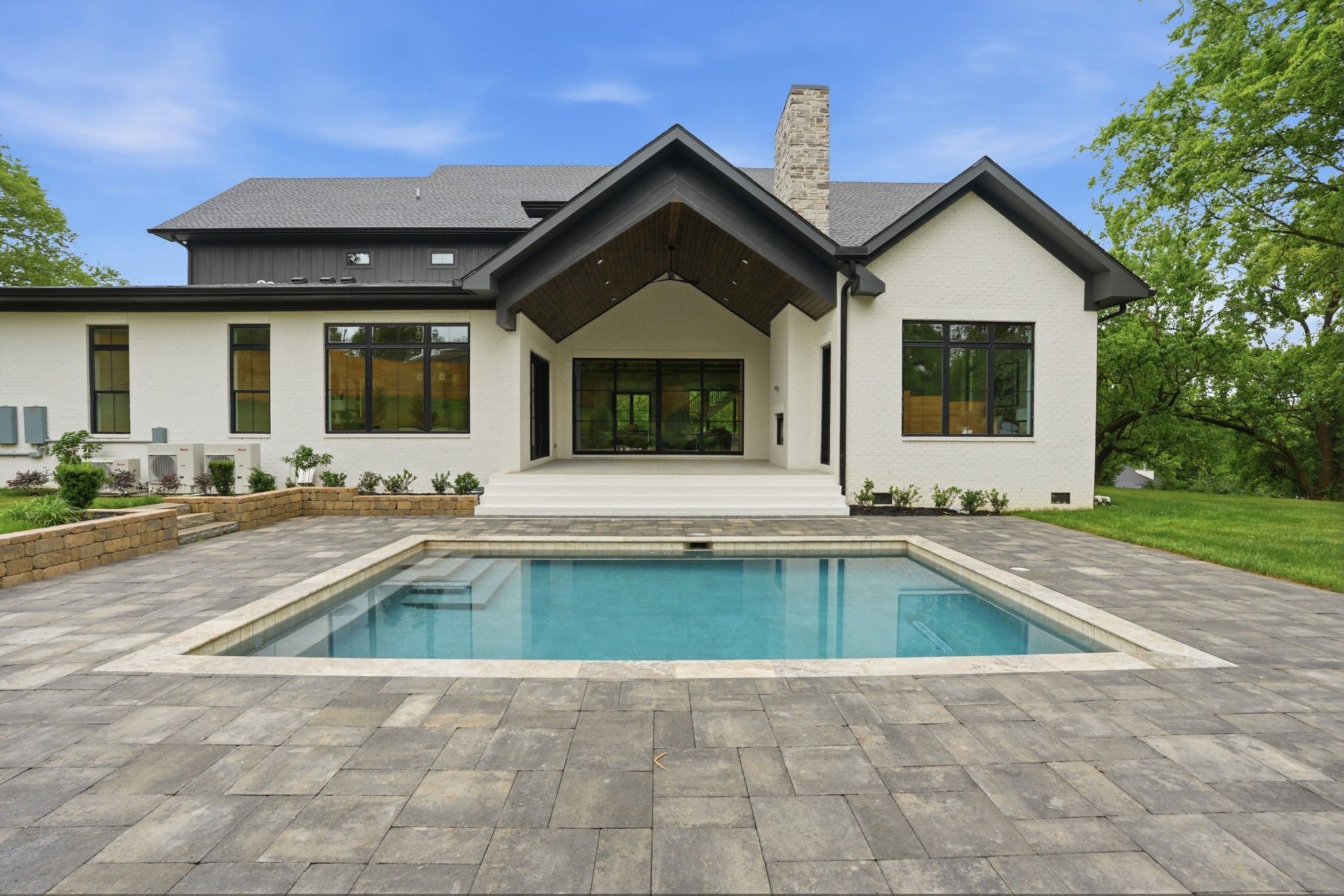6612 Fleetwood Dr heated pool and rear exterior, Hillwood Nashville