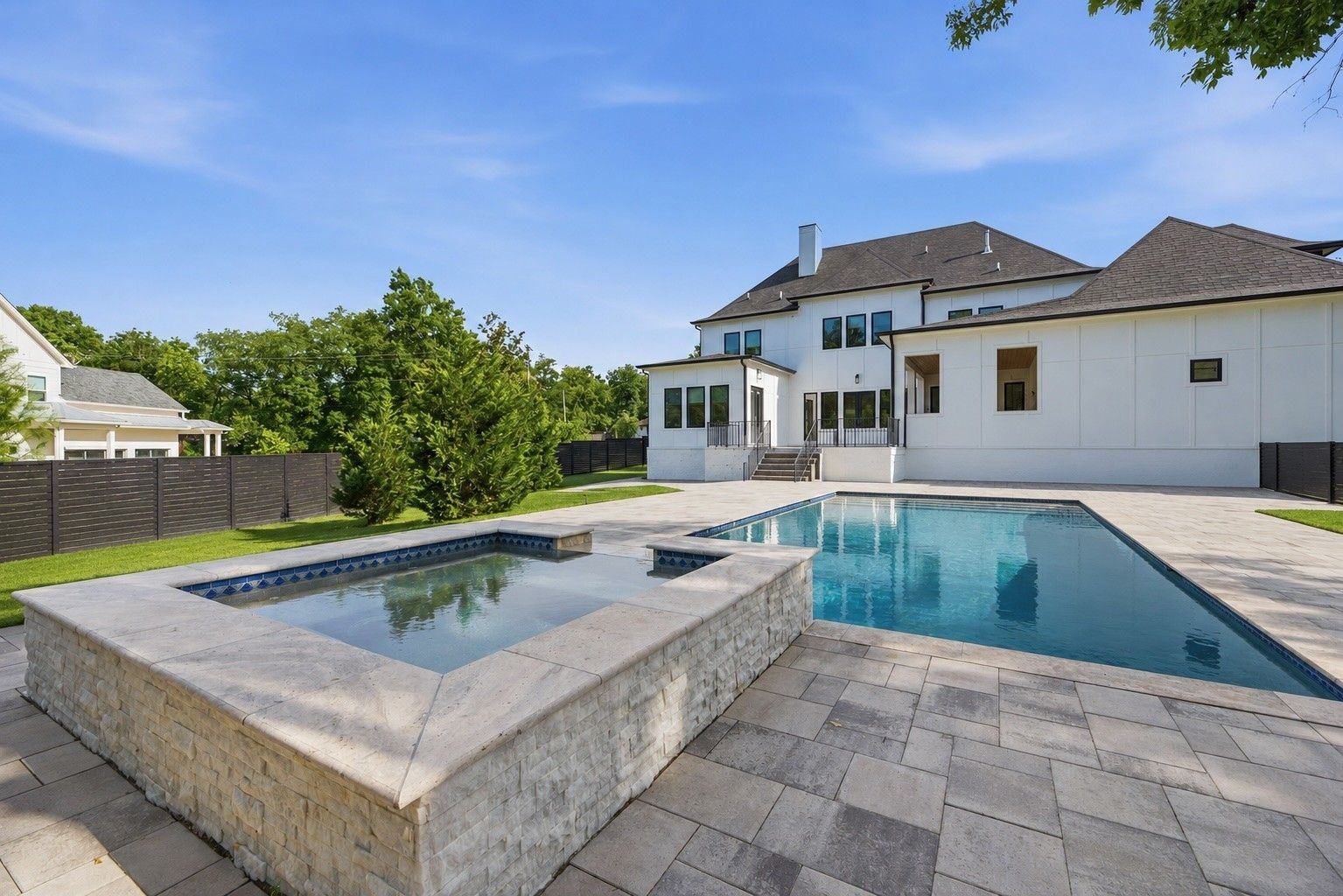 848 W Hillwood Dr pool, spa, and rear exterior, Hillwood Nashville